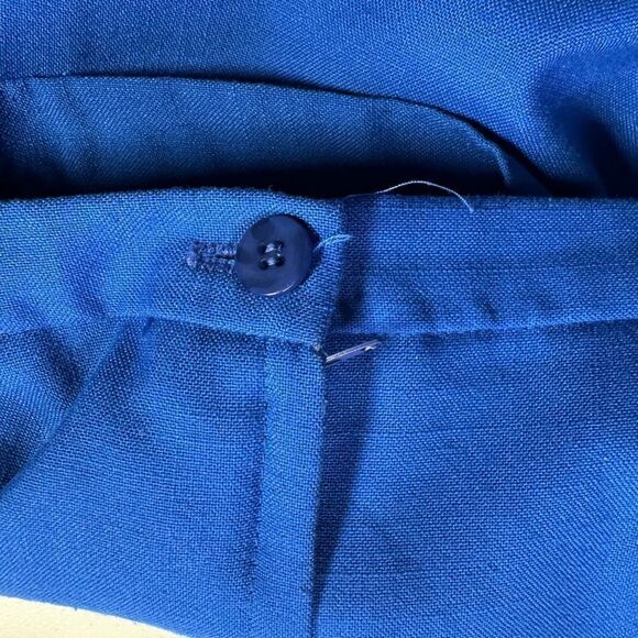 Vintage 80s Maggie Barnes Plus Size Blouse & Skirt Set Blue Floral - Size 22 - Picture 8 of 9